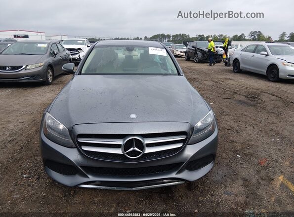 55SWF4JB5HU229222 2017 MERCEDES-BENZ C-CLASS Gray უკანა სალონის ხედი