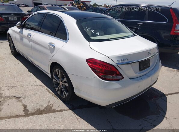55SWF4JB6GU144419 2016 MERCEDES-BENZ C-CLASS White Tył lewy