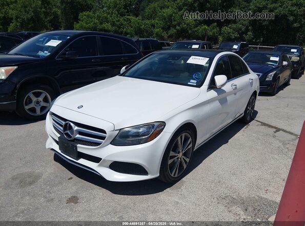 55SWF4JB6GU144419 2016 MERCEDES-BENZ C-CLASS White Przód lewy