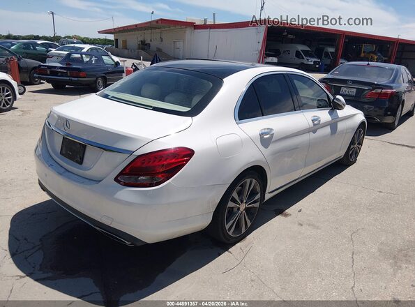 55SWF4JB6GU144419 2016 MERCEDES-BENZ C-CLASS White Tył prawy