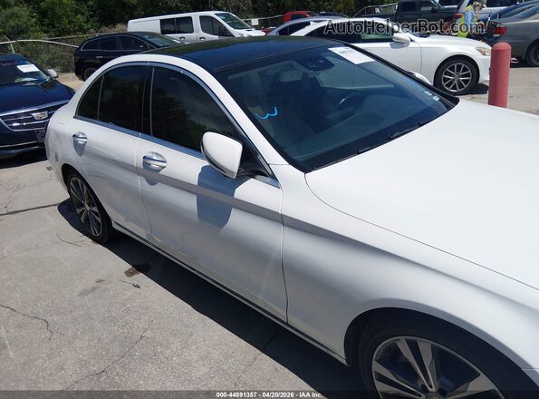 55SWF4JB6GU144419 2016 MERCEDES-BENZ C-CLASS White Widok wnętrza z tyłu