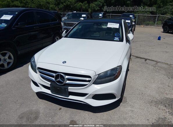 55SWF4JB6GU144419 2016 MERCEDES-BENZ C-CLASS White Widok zestawu wskaźników