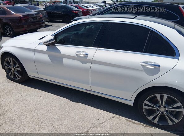 55SWF4JB6GU144419 2016 MERCEDES-BENZ C-CLASS White Widok wnętrza 360 stopni