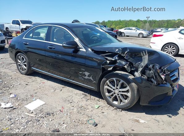55SWF4JB6GU149488 2016 MERCEDES-BENZ C-CLASS Черный Вид задней части салона