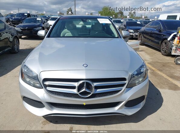 55SWF4JB6GU169742 2016 MERCEDES-BENZ C-CLASS Silver უკანა სალონის ხედი