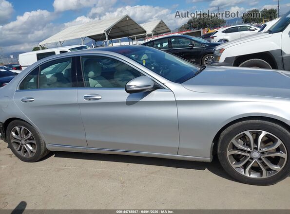 55SWF4JB6GU169742 2016 MERCEDES-BENZ C-CLASS Silver სალონის 360-გრადუსიანი ხედი