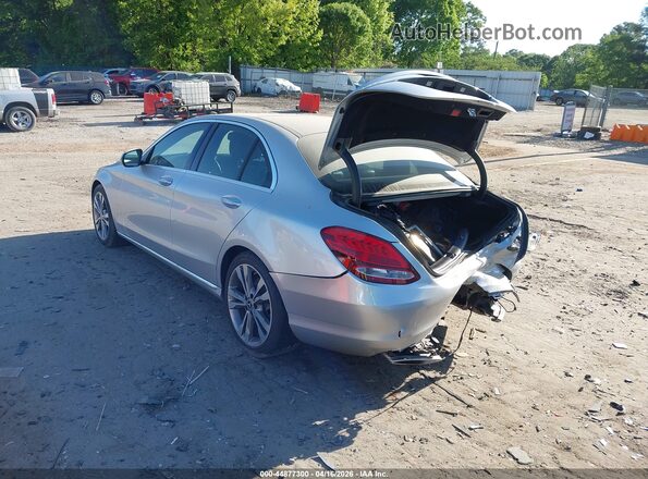 55SWF4JB7JU238641 2018 MERCEDES-BENZ C-CLASS Gray Trasero izquierdo