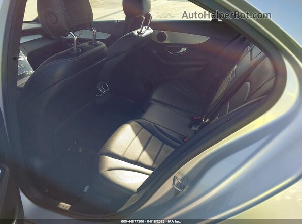 55SWF4JB7JU238641 2018 MERCEDES-BENZ C-CLASS Gray Vista de la etiqueta del VIN