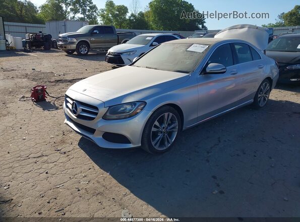 55SWF4JB7JU238641 2018 MERCEDES-BENZ C-CLASS Gray Vista tres cuartos delantera izquierda