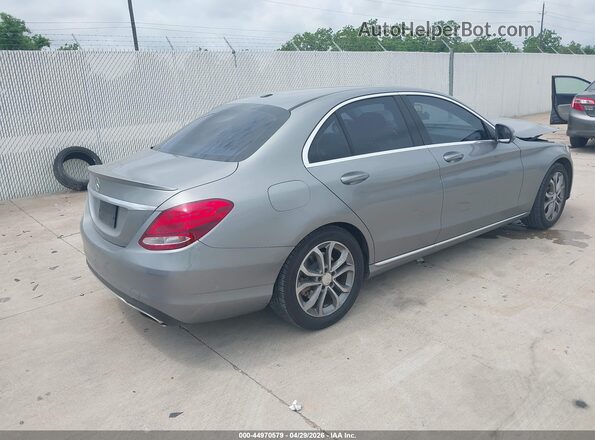 55SWF4JB8GU141716 2016 MERCEDES-BENZ C-CLASS Gray უკანა მარჯვენა