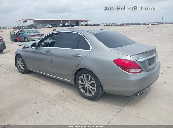 55SWF4JB8GU141716 2016 MERCEDES-BENZ C-CLASS Gray უკანა მარცხენა