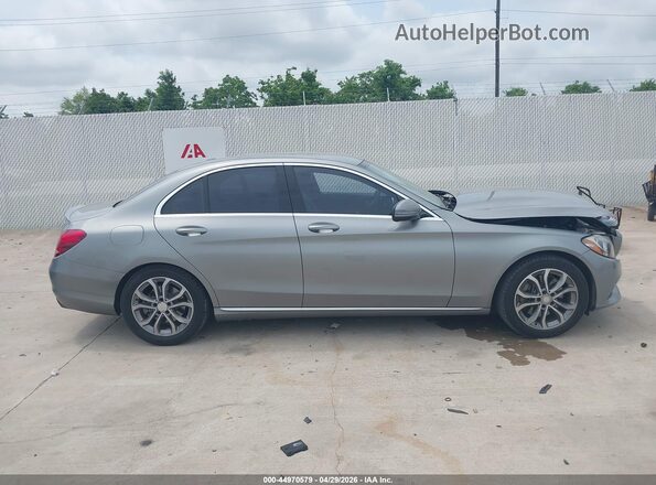 55SWF4JB8GU141716 2016 MERCEDES-BENZ C-CLASS Gray უკანა სალონის ხედი