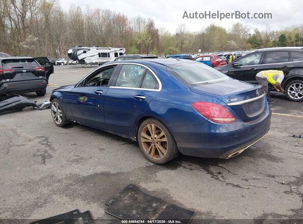 55SWF4JB8JU218608 2018 MERCEDES-BENZ C-CLASS Blue Rear left