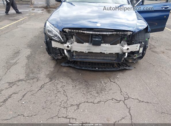 55SWF4JB8JU218608 2018 MERCEDES-BENZ C-CLASS Blue Front view