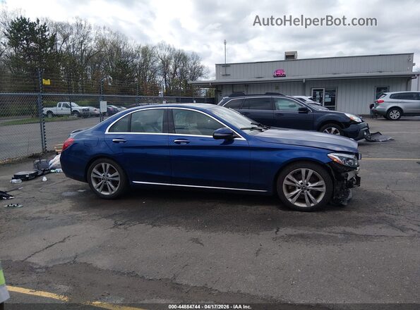 55SWF4JB8JU218608 2018 MERCEDES-BENZ C-CLASS Blue Rear interior view