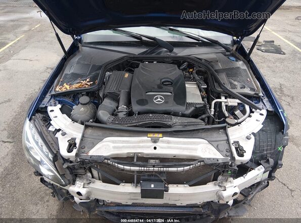 55SWF4JB8JU218608 2018 MERCEDES-BENZ C-CLASS Blue Rear view