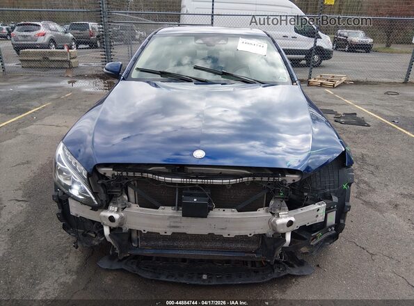 55SWF4JB8JU218608 2018 MERCEDES-BENZ C-CLASS Blue Instrument cluster view