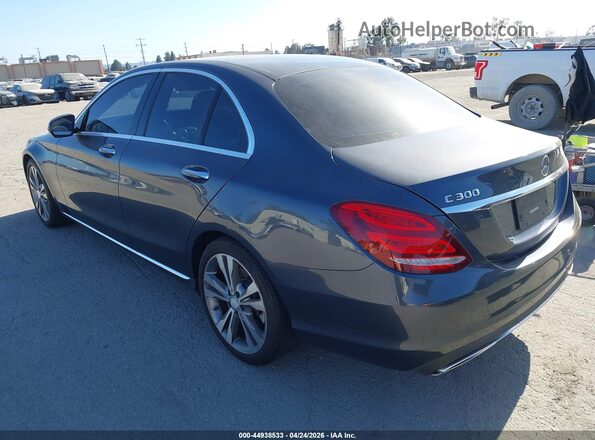 55SWF4JB9GU154541 2016 MERCEDES-BENZ C-CLASS Gray Задня ліва чверть