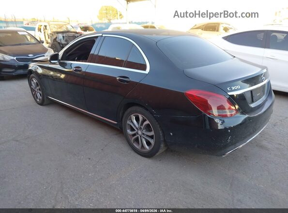 55SWF4JB9HU188514 2017 MERCEDES-BENZ C-CLASS Черный Задняя левая четверть