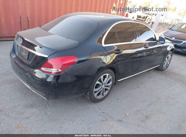 55SWF4JB9HU188514 2017 MERCEDES-BENZ C-CLASS Черный Задняя правая четверть