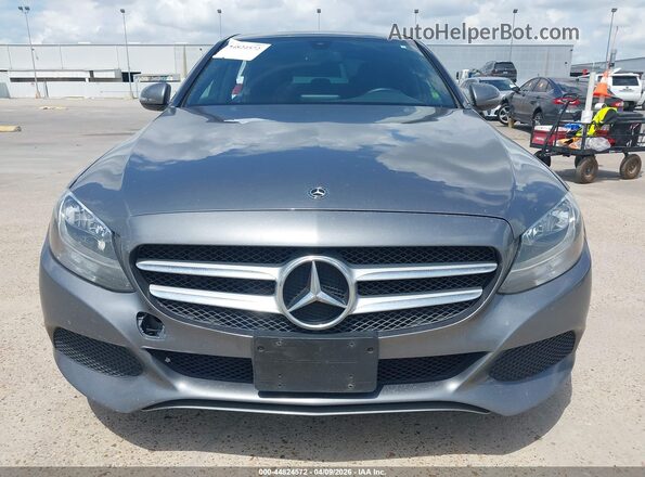 55SWF4JB9JU269647 2018 MERCEDES-BENZ C-CLASS Gray ხელსაწყოთა პანელის ხედი