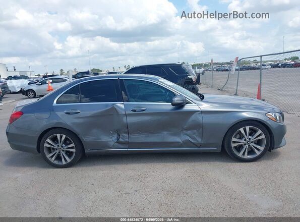 55SWF4JB9JU269647 2018 MERCEDES-BENZ C-CLASS Gray უკანა სალონის ხედი