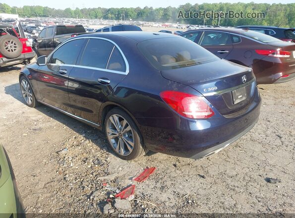55SWF4JB9JU272208 2018 MERCEDES-BENZ C-CLASS Blue Tył lewy