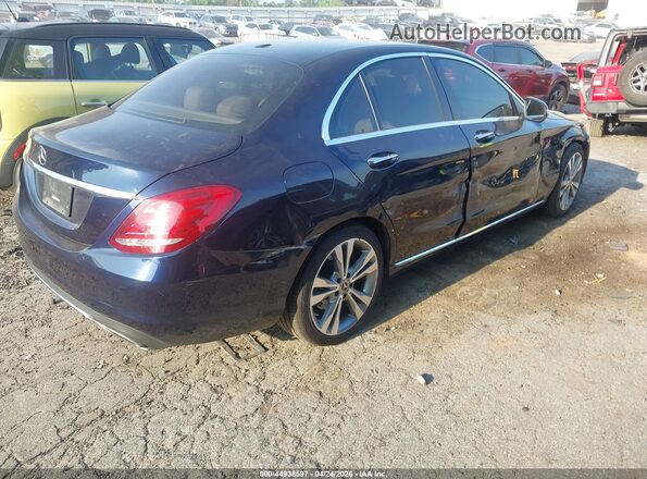 55SWF4JB9JU272208 2018 MERCEDES-BENZ C-CLASS Blue Tył prawy