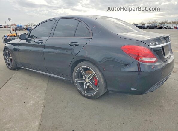 55SWF4JBXHU196718 2017 MERCEDES-BENZ C Black Rear left