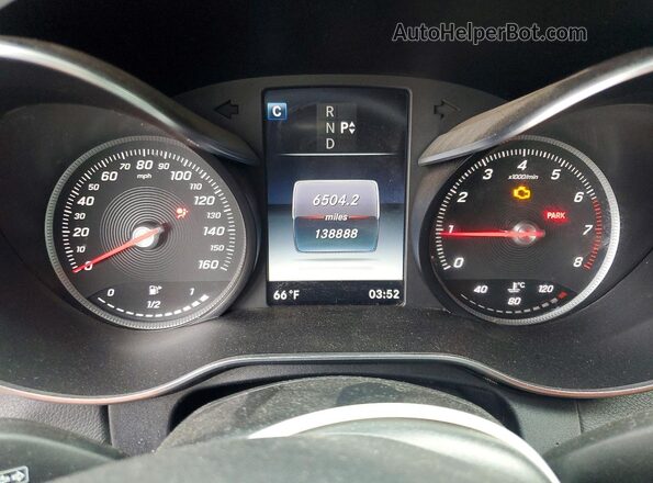 55SWF4JBXHU196718 2017 MERCEDES-BENZ C Black Instrument cluster view