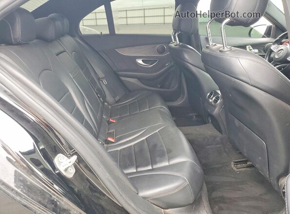 55SWF4JBXHU196718 2017 MERCEDES-BENZ C Black Rear seats view