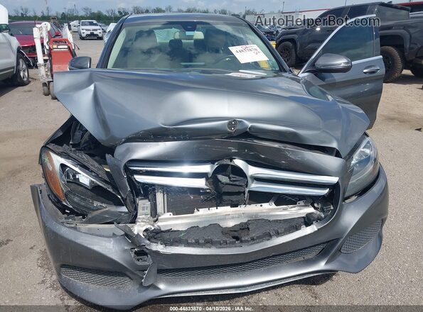 55SWF4JBXHU230897 2017 MERCEDES-BENZ C-CLASS Gray Rear view