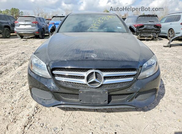 55SWF4JBXJU264313 2018 MERCEDES-BENZ C Black Front view