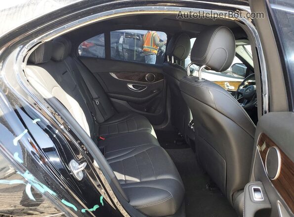 55SWF4JBXJU264313 2018 MERCEDES-BENZ C Black Rear seats view