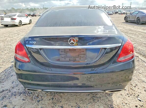 55SWF4JBXJU264313 2018 MERCEDES-BENZ C Black Rear view