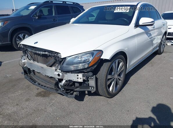 55SWF4JBXJU281144 2018 MERCEDES-BENZ C-CLASS White Front view