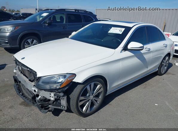 55SWF4JBXJU281144 2018 MERCEDES-BENZ C-CLASS White Front left