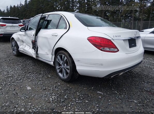 55SWF4KB0GU175258 2016 MERCEDES-BENZ C-CLASS White Tył lewy