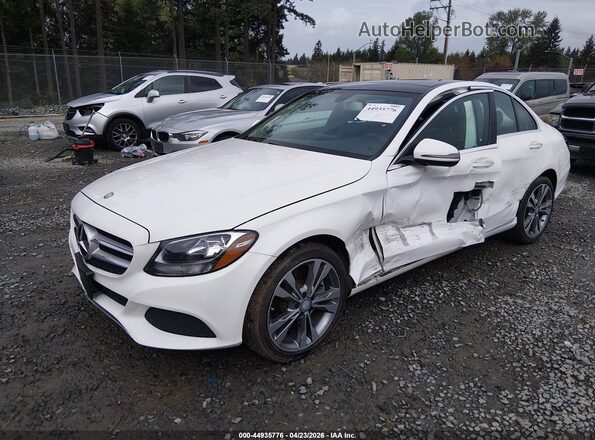 55SWF4KB0GU175258 2016 MERCEDES-BENZ C-CLASS White Przód lewy