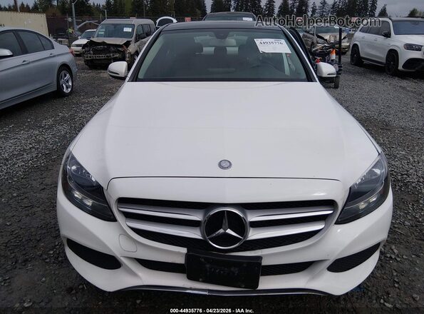 55SWF4KB0GU175258 2016 MERCEDES-BENZ C-CLASS White Widok zestawu wskaźników