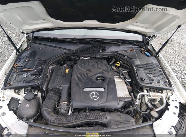 55SWF4KB0GU175258 2016 MERCEDES-BENZ C-CLASS White Widok z tyłu