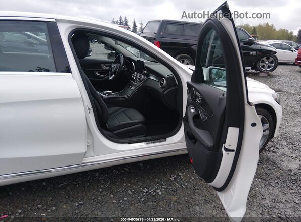 55SWF4KB0GU175258 2016 MERCEDES-BENZ C-CLASS White Widok wnętrza z przodu