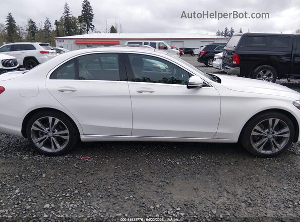 55SWF4KB0GU175258 2016 MERCEDES-BENZ C-CLASS White Widok wnętrza z tyłu
