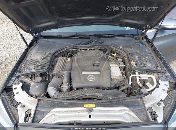55SWF4KB2HU211453 2017 MERCEDES-BENZ C-CLASS Gray Вид ззаду