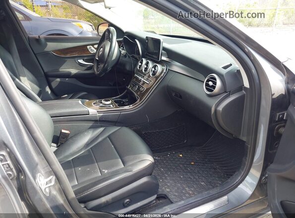 55SWF4KB2HU211453 2017 MERCEDES-BENZ C-CLASS Gray Вид салону спереду