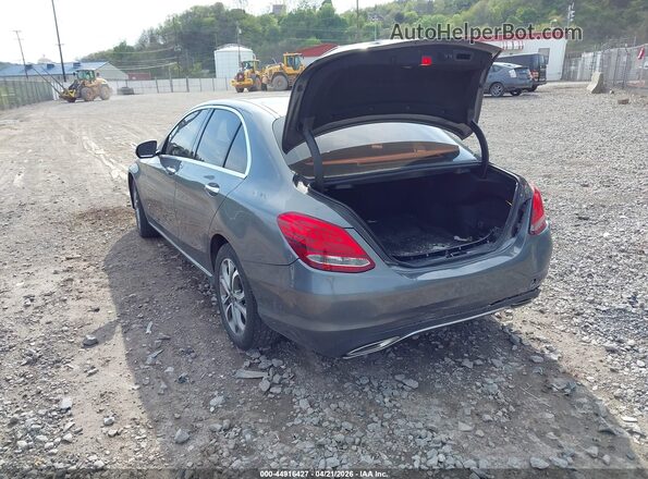55SWF4KB2HU211453 2017 MERCEDES-BENZ C-CLASS Gray Задня ліва чверть