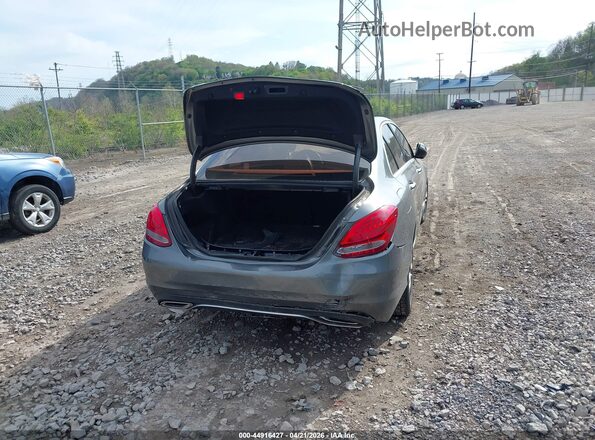 55SWF4KB2HU211453 2017 MERCEDES-BENZ C-CLASS Gray Задня права чверть