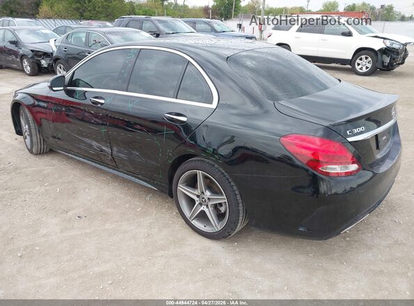 55SWF4KB2JU246127 2018 MERCEDES-BENZ C-CLASS Black Rear left