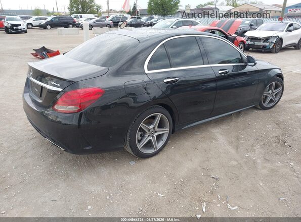 55SWF4KB2JU246127 2018 MERCEDES-BENZ C-CLASS Black Rear right