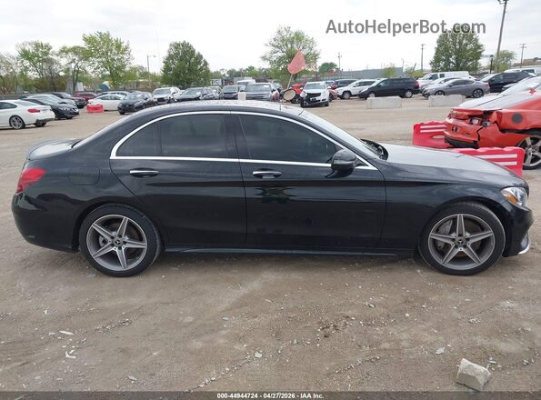 55SWF4KB2JU246127 2018 MERCEDES-BENZ C-CLASS Black Rear interior view